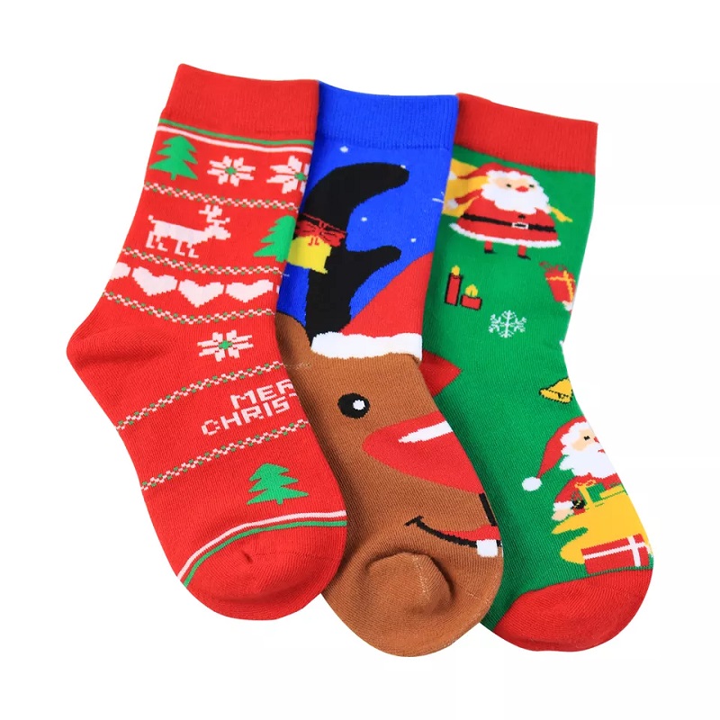 クリスマスのための高品質の冬の靴下の子供たちの子供の子供の子供たちのクリスマスソックスギフトクリスマスソックス