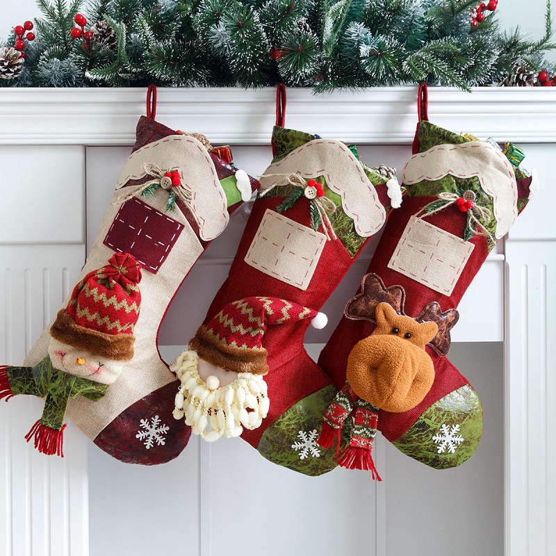ホットスタイルのクリスマスソックスクリスマスギフトバッグクリスマスシーンの装飾
